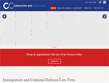 Tablet Screenshot of colavecchiolaw.com